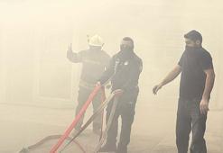 Bodrum'da geri dönüşüm deposunda yangın