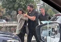 Boşanma aşamasındaki eşini trafikte darbedip, aracına çarptı