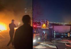 Sultangazi'de mobilyacılar sitesindeki yangın söndürüldü