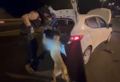 Kayseri'de otomobilin koltuk başlığına gizlenmiş uyuşturucu ele geçirildi; 4 gözaltı