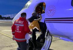 Kalp yetmezliği hastası 5 aylık bebek, ambulans uçakla sevk edildi