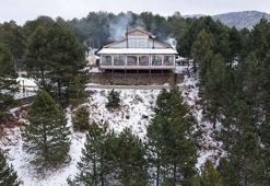 Amanos Dağları'ndaki kar manzarası dronla görüntülendi