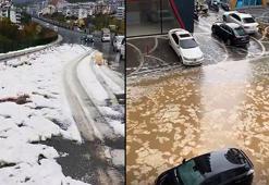 Alanya'da sağanak ve dolu hayatı olumsuz etkiledi
