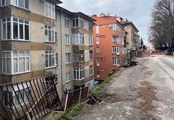 İstinat duvarı çöktü, 2 bloklu bina tahliye edildi