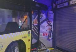 Kartal'da seyir halindeki İETT otobüsü binanın duvarına çarptı: 6 yaralı