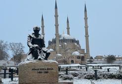 Edirne beyaza büründü