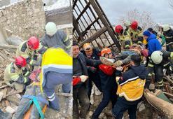 Kütahya’da 2 katlı kerpiç ev çöktü; 1 yaralı