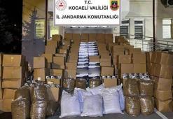 Gebze’de 6 milyon TL’lik kaçak makaron ve tütün ele geçirildi