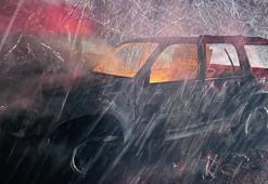 Seyir halindeyken alev alan cip yandı