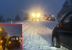 Seydikemer- Burdur- Antalya karayolunda kar esareti; çok sayıda araç mahsur kaldı