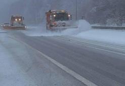 Bolu Dağı’nda kar yağışı