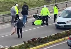 Kontrol noktasında kaçmaya çalışırken motosikletiyle polise çarptı