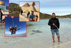 Görme engelli öğretim üyesi, beyaz bastonuyla 60 ülke gezdi