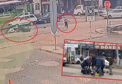 Yola fırlayan çocuğa çarpmamak için ani manevra yaptı, motosikletten düşüp yaralandı