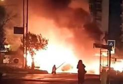 Avcılar’da İETT otobüsü alev alev yandı