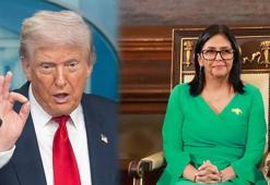 Trump, Venezuela Geçici Devlet Başkanı Rodriguez ile telefonda görüştü