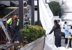 Kuruçeşme'deki gece kulübünün kaçak yapıları yıkılıyor