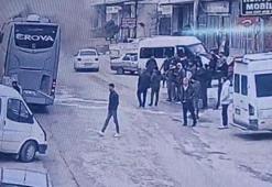 Park halindeki yolcu otobüsü yandı