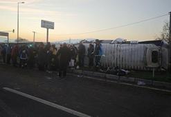 Aydın'da işçi servis minibüsü devrildi; 16 yaralı