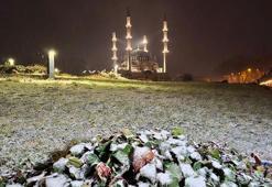 Edirne'de yüksek kesimler beyaza büründü