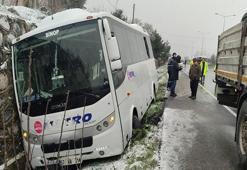 Otobüs, yol kenarındaki kazazedelere çarptı; 1 ölü, 3 yaralı