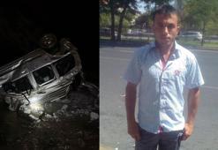 Buzlu yolda kayan araç uçurumdan yuvarlandı; 1 ölü, 2 kardeşi ağır yaralı