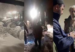 Kardan yolu kapanan köyde tek başına kaldı, kendisine ulaşan ekiplere direndi