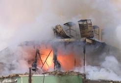 Erzurum'da iş yerinde patlama; yangın çıktı, 2 ölü