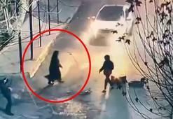 Eylem için lastik yakan gruba, kadınlar engel oldu; o anlar kamerada