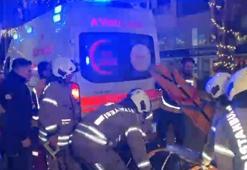 Bakırköy'de ahşap merdiveni çöken marketin çalışanı yaralandı