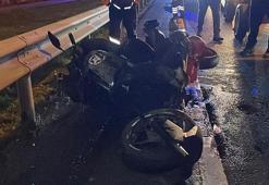 Şişli'de bariyerlere çarpan motosikletin sürücüsü hayatını kaybetti