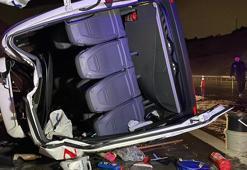 Kuzey Marmara Otoyolu’nda servis minibüsü devrildi: 11 yaralı