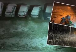 İstanbul'da kar yağışı; sokaklar beyaza büründü