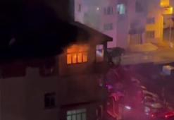 Artvin'de 6 katlı binada yangın