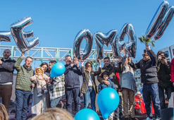 Kampanyası tamamlanan SMA’lı Teoman bebek için balonlar gökyüzüne bırakıldı