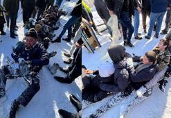 Ordu'da 150 kişi, zincir oluşturup poşetle kaydı