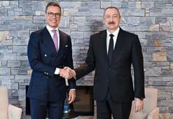 Azerbaycan Cumhurbaşkanı Aliyev, Finlandiya Cumhurbaşkanı Stubb ile görüştü