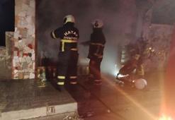 Hatay'da iş yeri yangını