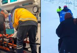 Yolu kapanan köydeki kanser hastası kadına ekipler 5 saatte ulaştı