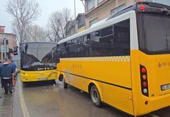 Beykoz’da 2 İETT otobüsü kafa kafaya çarpıştı: 7 yaralı