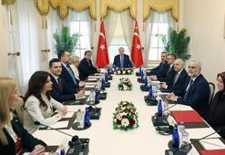 Cumhurbaşkanı Erdoğan, Balkan Barış Platformu üyelerini kabul etti