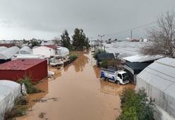 'Sarı kod'la uyarılan Antalya'da tarım alanları su altında kaldı
