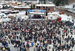 Uzungöl'de horonlu kış festivali coşkusu
