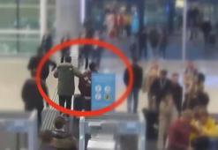 Şişli cinayetinin şüphelilerinin İstanbul Havalimanı’ında yakalandığı anların görüntüleri ortaya çıktı