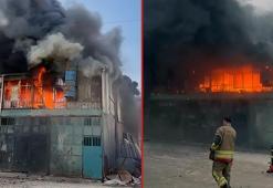 Hatay'da mobilya atölyesinde yangın