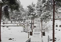 Yesemek Açık Hava Müzesi beyaza büründü