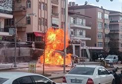 Kırıkkale'de kazı sırasında doğal gaz hattında yangın çıktı; 1 işçi yaralandı