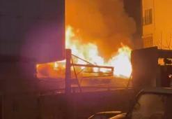 Hatay’da iş yeri yangını