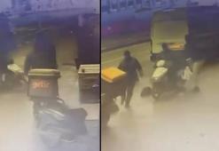 Bahçelievler'de polis, kaçan şüpheliyi motokuryenin arkasına binerek yakaladı