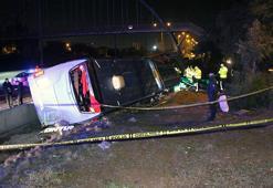 Adana’da yolcu otobüsü devrildi: 8 yaralı